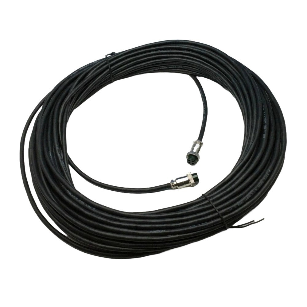 Raymarine E96007 power and data cable ACU to antenna 30 m, large coil of black cable with round plugs and bare wires