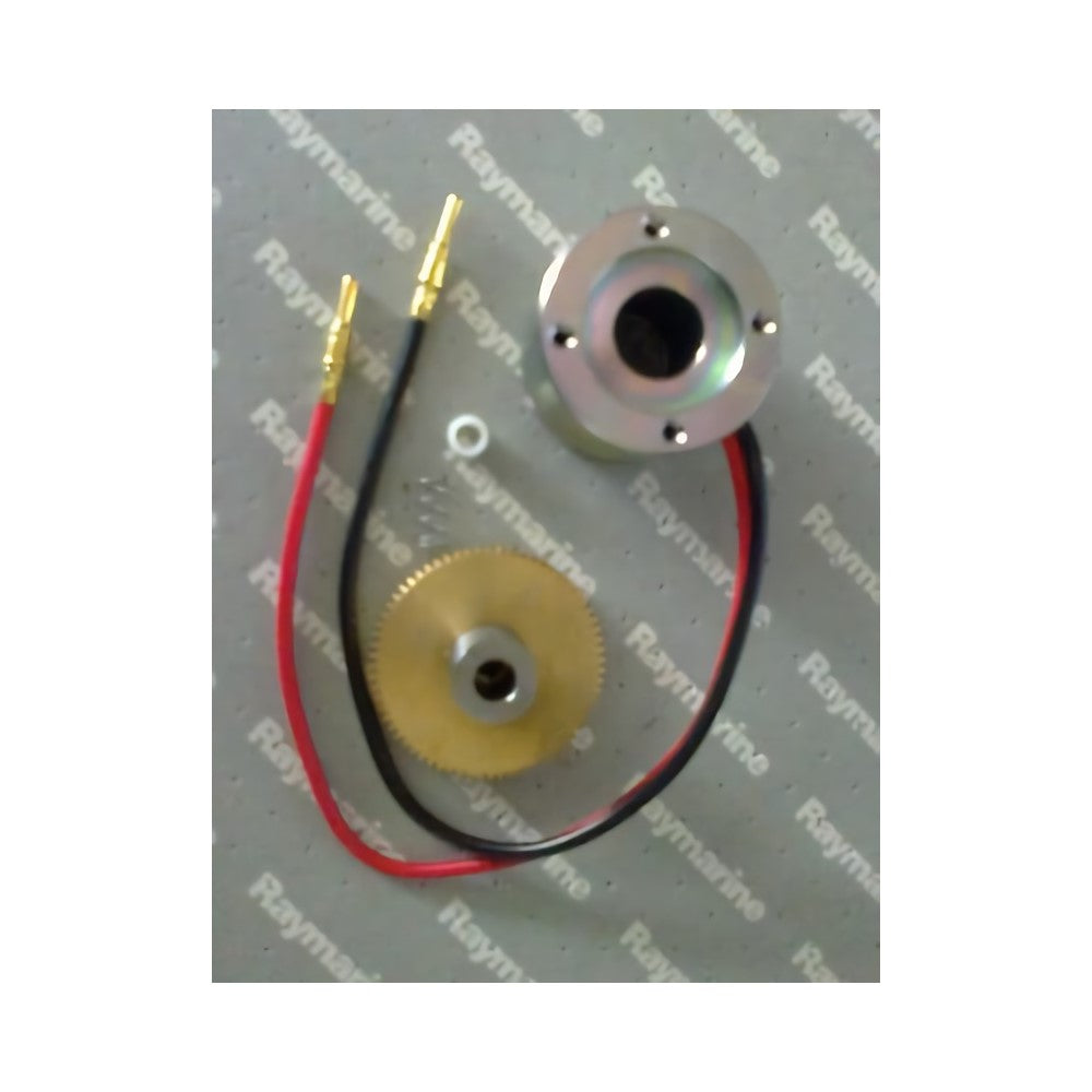 Raymarine N019 inboard and outboard drive clutch kit, brass gear, steel hub and red and black wires