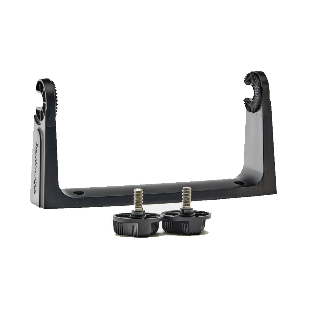 Raymarine R70647 Element 7 trunnion kit, black steel U bracket with two black knobs