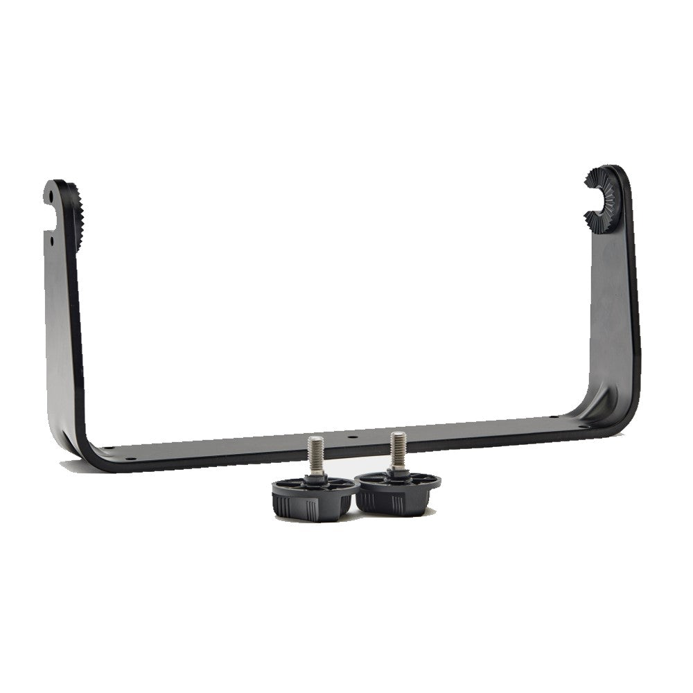 Raymarine R70649 Element 12 trunnion kit, black steel U bracket with two black knobs