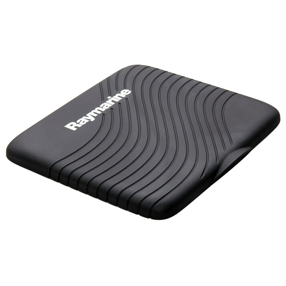 Raymarine R70663 black suncover for i50, i60, i70 and p70 displays, ribbed silicone cover with Raymarine logo