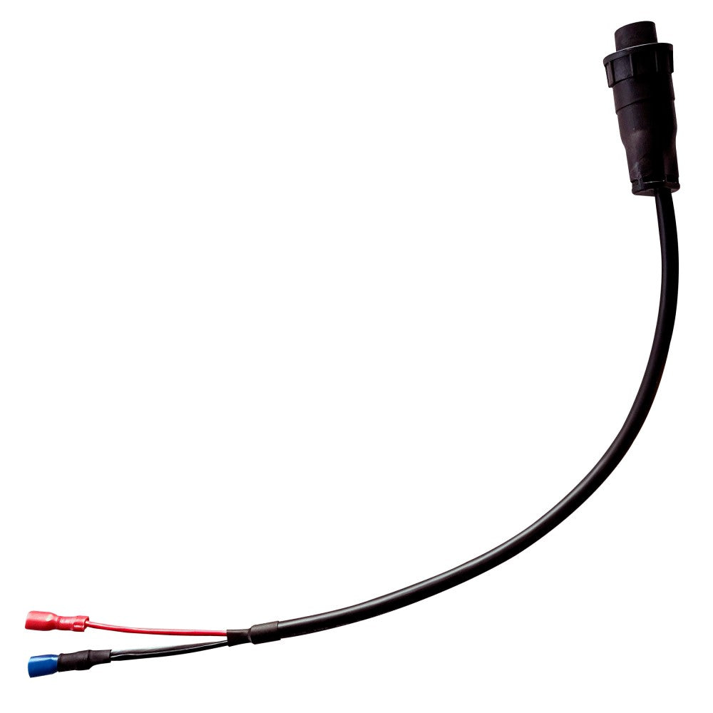 Raymarine R70724 Element ice fishing power cable 300 mm, short black cable with a round plug and red and blue terminals