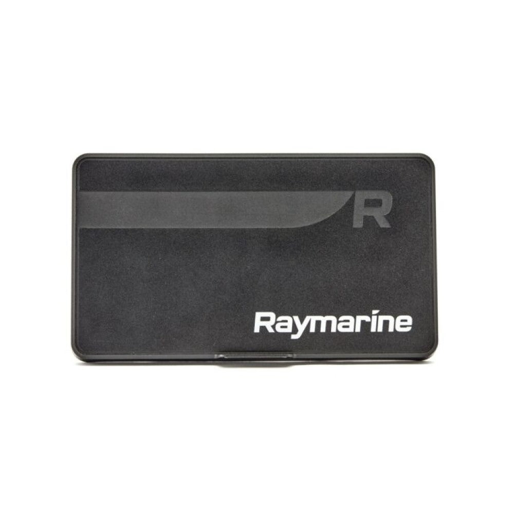 Raymarine R70728 Element 9 sun cover, black cover with an R mark and Raymarine lettering