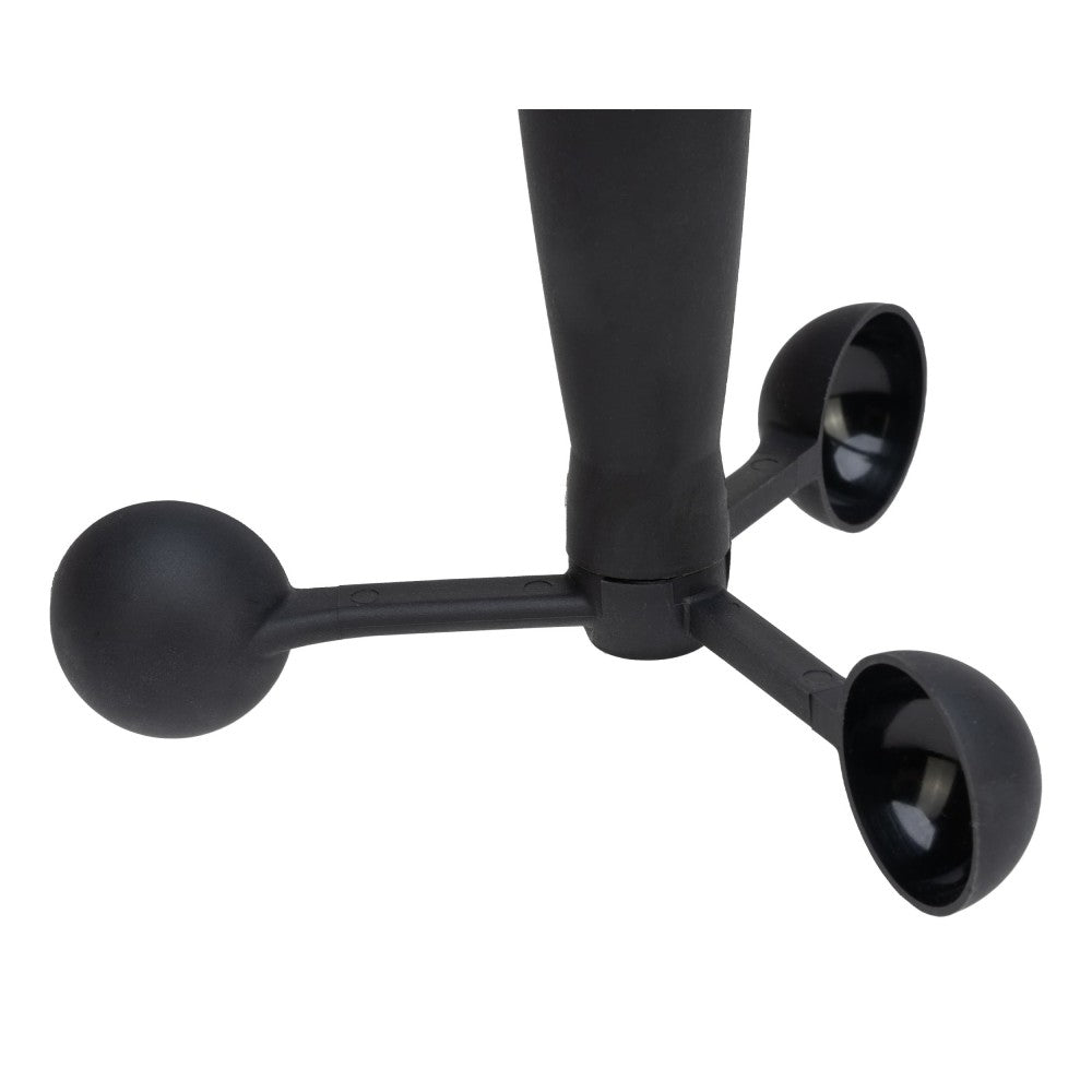 Raymarine R70949 RSW replacement cups, black three-cup wind vane rotor on a black central hub and stem