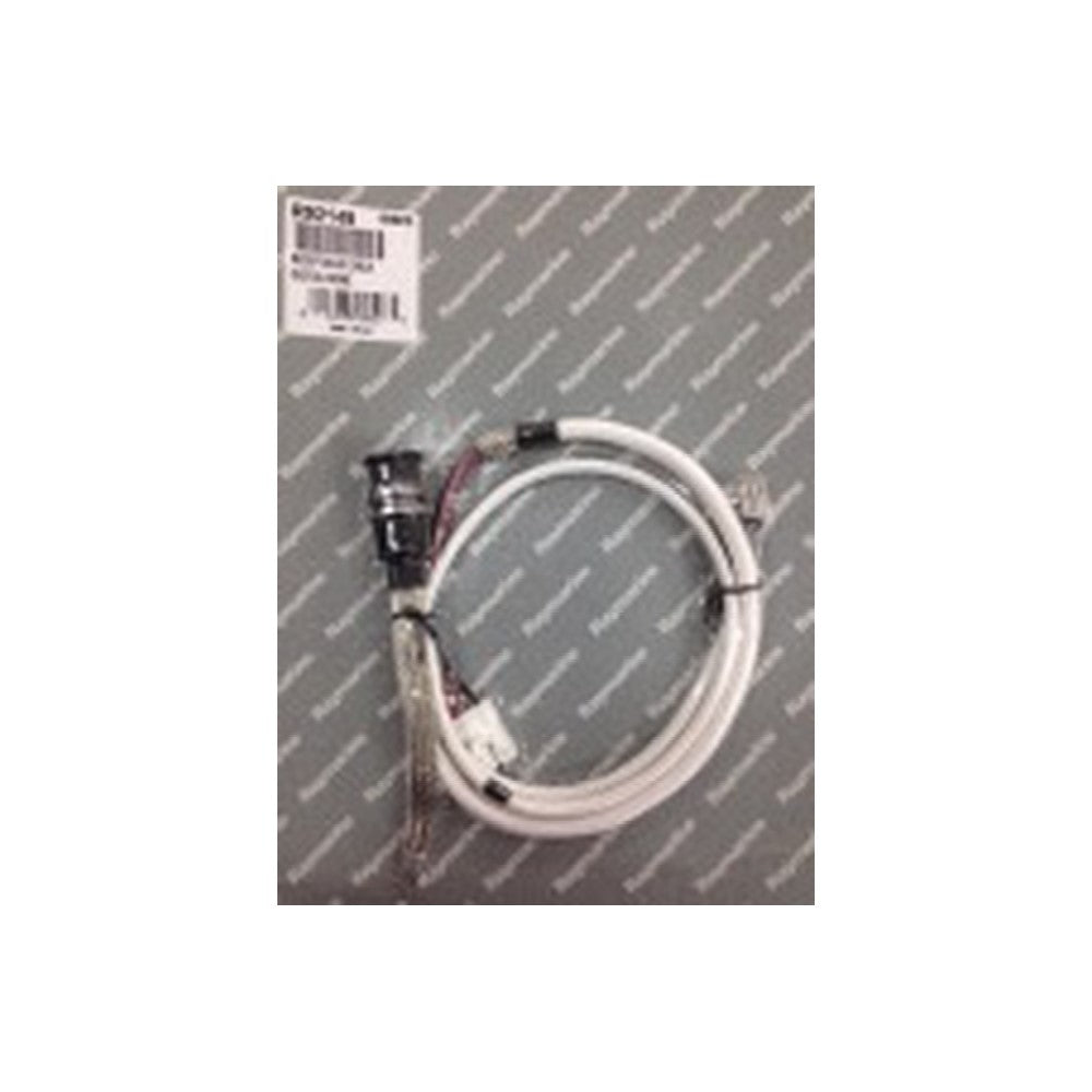 Raymarine R92149 digital dome receptacle cable spare, white cable with a round plug in a pack on a grey backing card