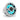 JL Audio M6 8.8 inch marine speaker 010-03095-00, angled view with white sport grille and cyan LED lighting