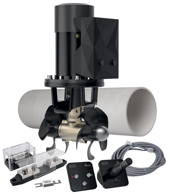 Quick FGBT18065120K04 BTQ185-65 bow thruster kit 65kgf 12V kit 04, thruster, GRP tunnel, fuse holder, panel, joystick