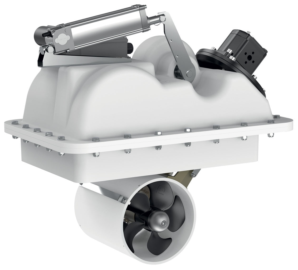Quick FGBTR18HY105D00 BTRH185-105 hydraulic retractable thruster 105kgf, white housing, hydraulic ram, tunnel