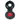 Quick FP900UB00000A00 900/UB up foot switch in black, black round foot switch with a hinged lid raised and a red button
