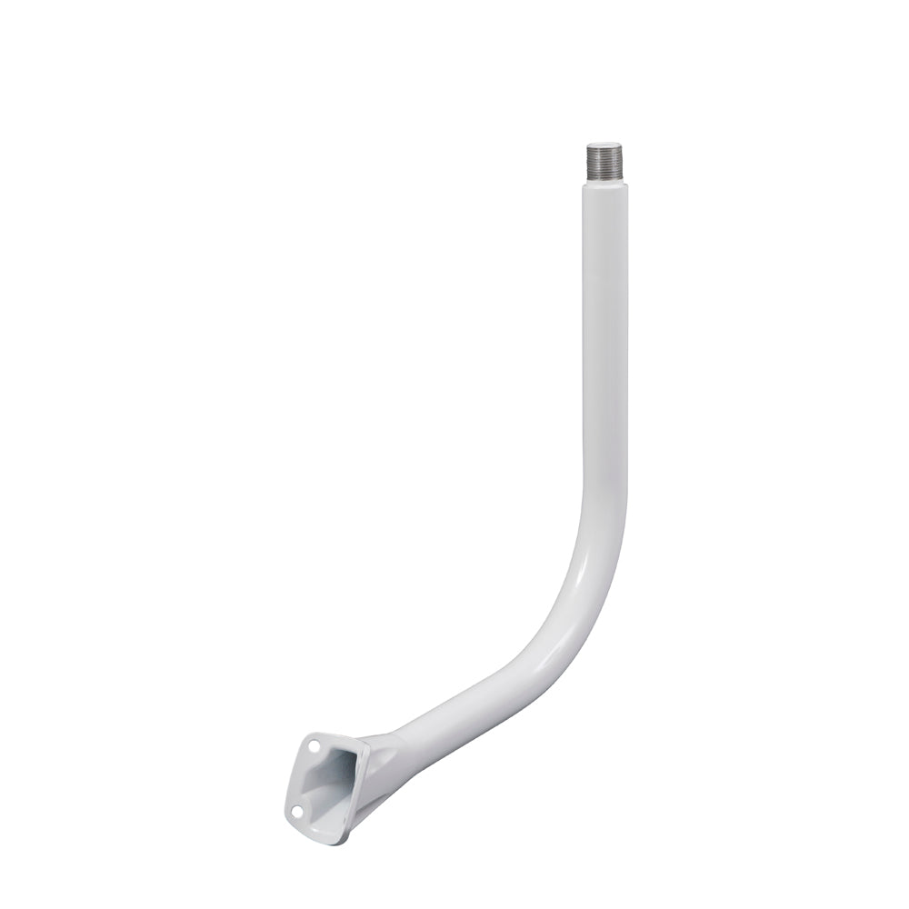 Scanstrut APT-GPS-01 white curved GPS and VHF antenna bar, threaded end at top, shown on its own