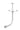 Scanstrut APT-LB-GPS2-01 white central bar for a PowerTower with antenna arms, curved stem and flat top plate