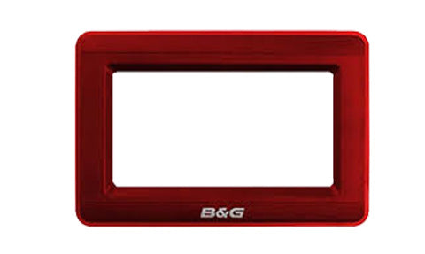 B&G BGH291018 20/20HV bezel in red, red rectangular frame with an empty window and B&G lettering