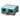 Mastervolt MasterBus Digital AC Switch 77031500, teal module with green screw terminal and two RJ45 ports, front view