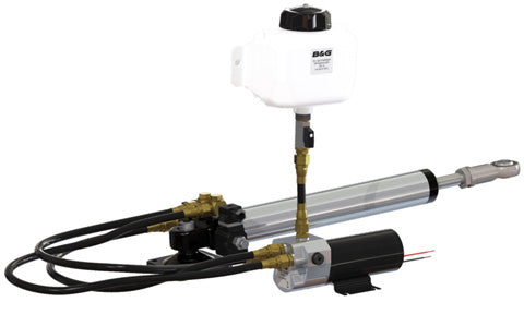 B&G Simrad RAM-T3-24V hydraulic ram T3 24 V up to 36,000 kg displacement, steel ram, reservoir and pump