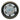 Shadow-Caster SC3-GW-ALTB SC3 ALTB underwater pontoon light, round grey housing with chrome LED cups and a silver SC logo