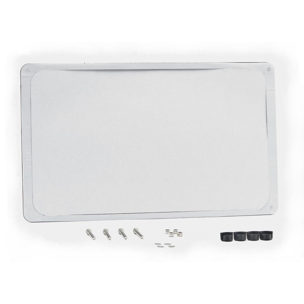 Raymarine A80555 Element 12 surface mount kit, flat white plate with four screws, washers and black caps