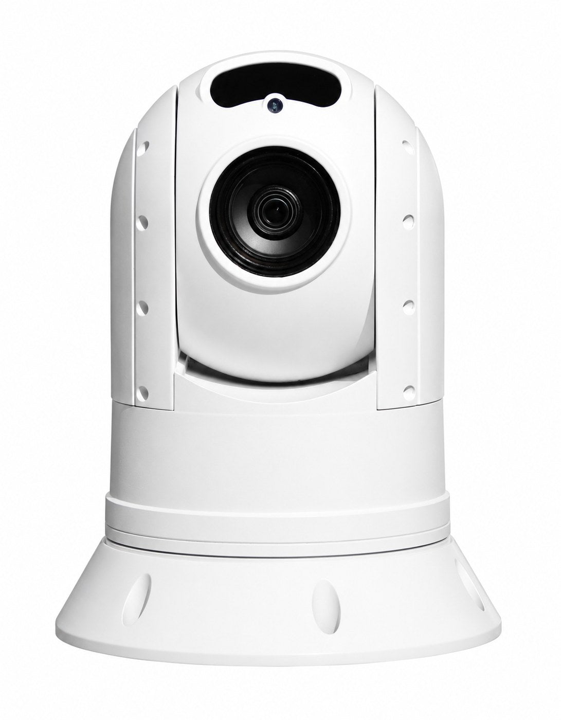 Iris ATOM A118 compact analogue hi-def PTZ camera, 30x zoom, white, base entry, 00110-000, white head with one lens