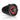 Fusion XS 010-02583-01 6.5in sports black wake tower speaker, single front view lit red