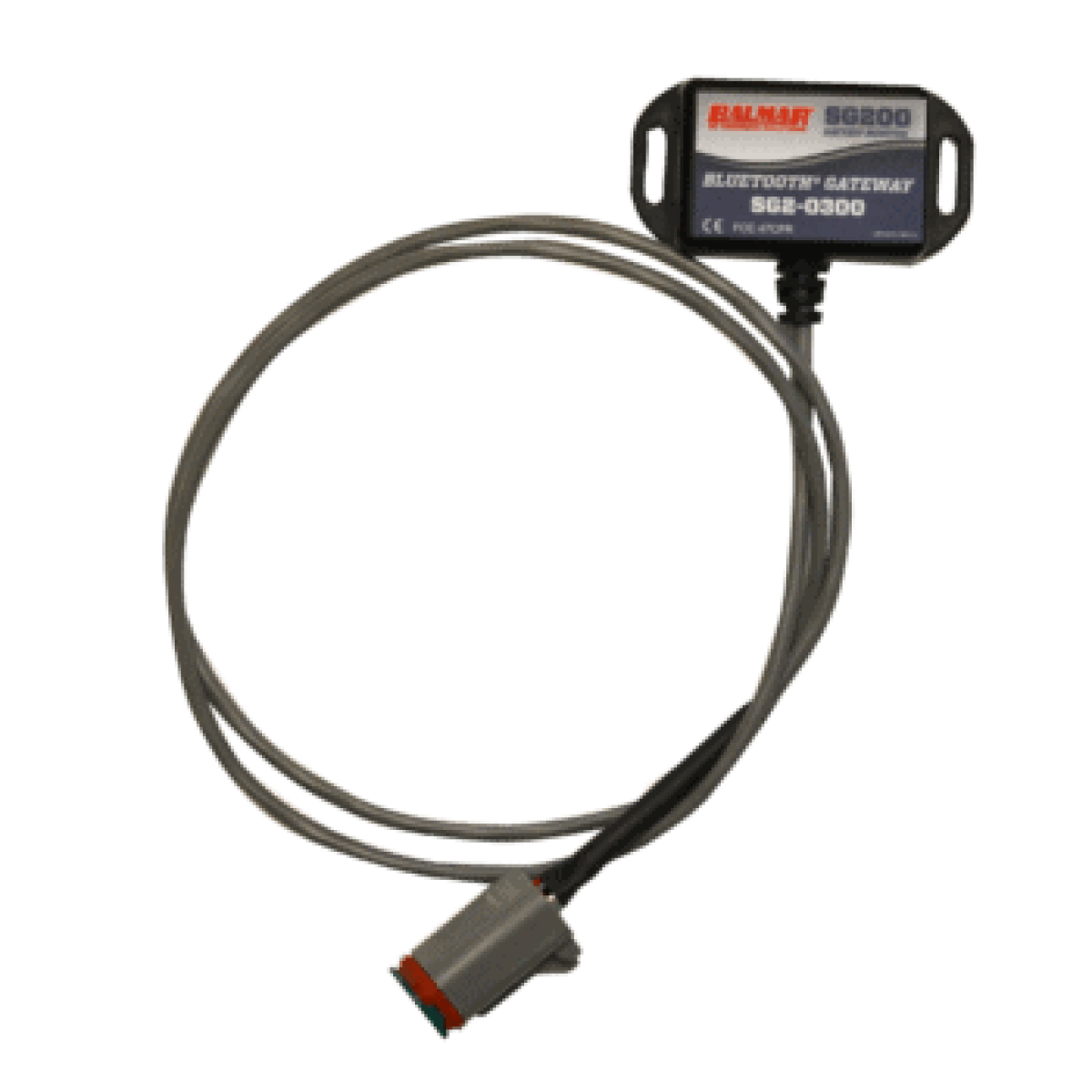 Balmar SG200 Bluetooth gateway, SG2-0300, small black module labelled SG200 Bluetooth gateway with a grey cable