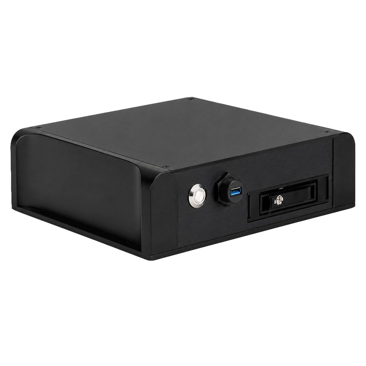 Iris CMAC-NVR 16-channel IP network recorder, 1TB, recorder only, 00031-004, black box with a USB port and a keyed drive bay