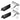 Garmin GT51M-THP 010-01966-11 thru-hull transducers, two black fairings, steel transducer bodies and rivets