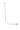 Scanstrut DPT-LB-02 white curved central lightbar for the Modular Dual PowerTower, side view on a white background