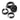 Garmin Varia seat-post quarter turn mount 010-10644-11, black mount with two clamp rings shown separately