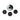 Scanstrut DS-LP-21B-S low profile stainless cable seal with three black rubber grommets, top view on white