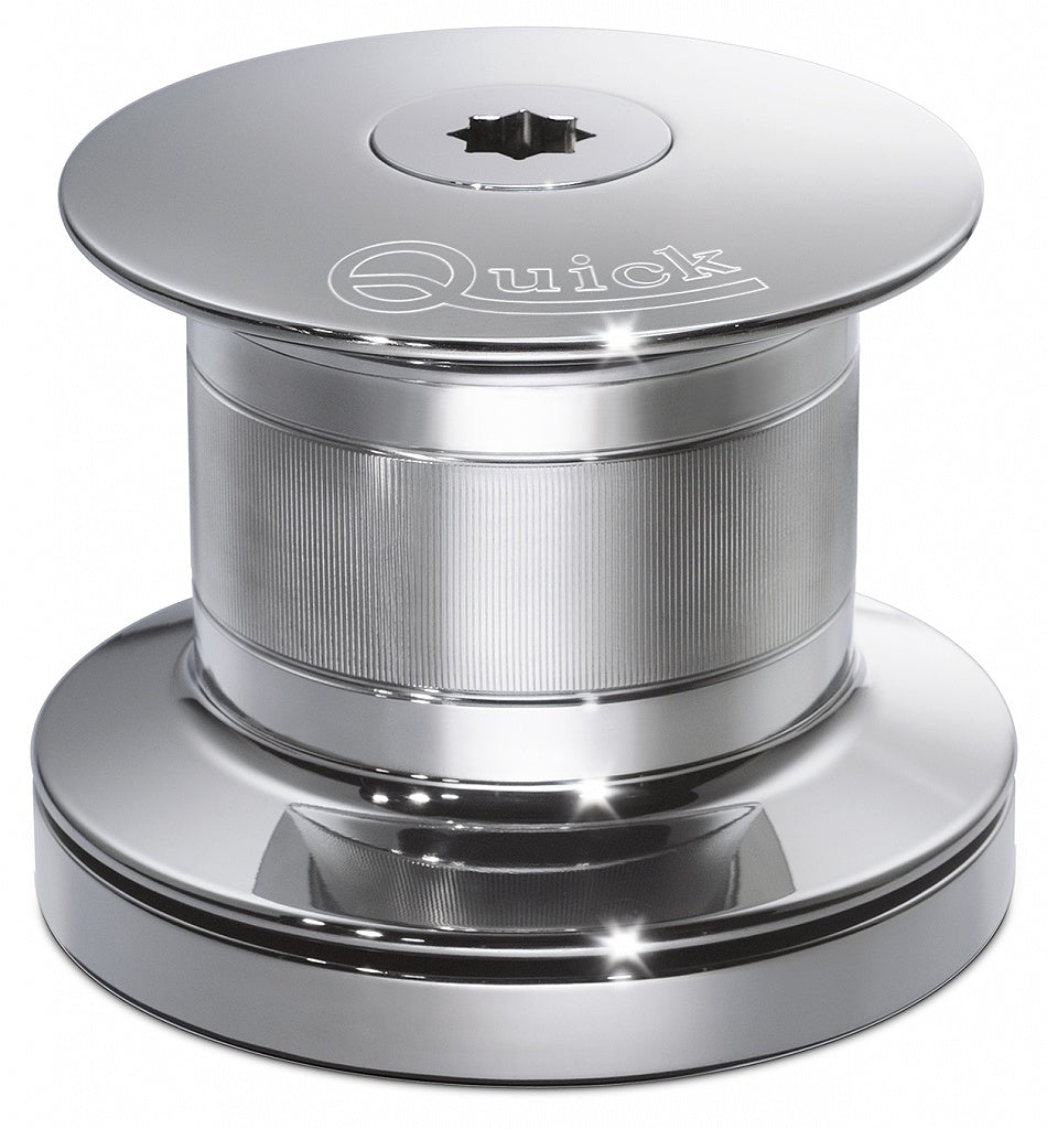Quick FSTB17240000A00 Tumbler TB5 1724 capstan 1700W 24V, polished stainless capstan drum and base