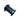 Raymarine T943 flush fitting for long body transducer, dark blue plastic through hull fitting with threads and a flange