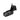 Garmin 77 010-10106-20 transom mount transducer, larger view of black body with paddle wheel housing and cable