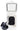Ratio CCS boat inlet for EV charging from land side, CCS-10, white box with an open hinged lid and a black CCS socket
