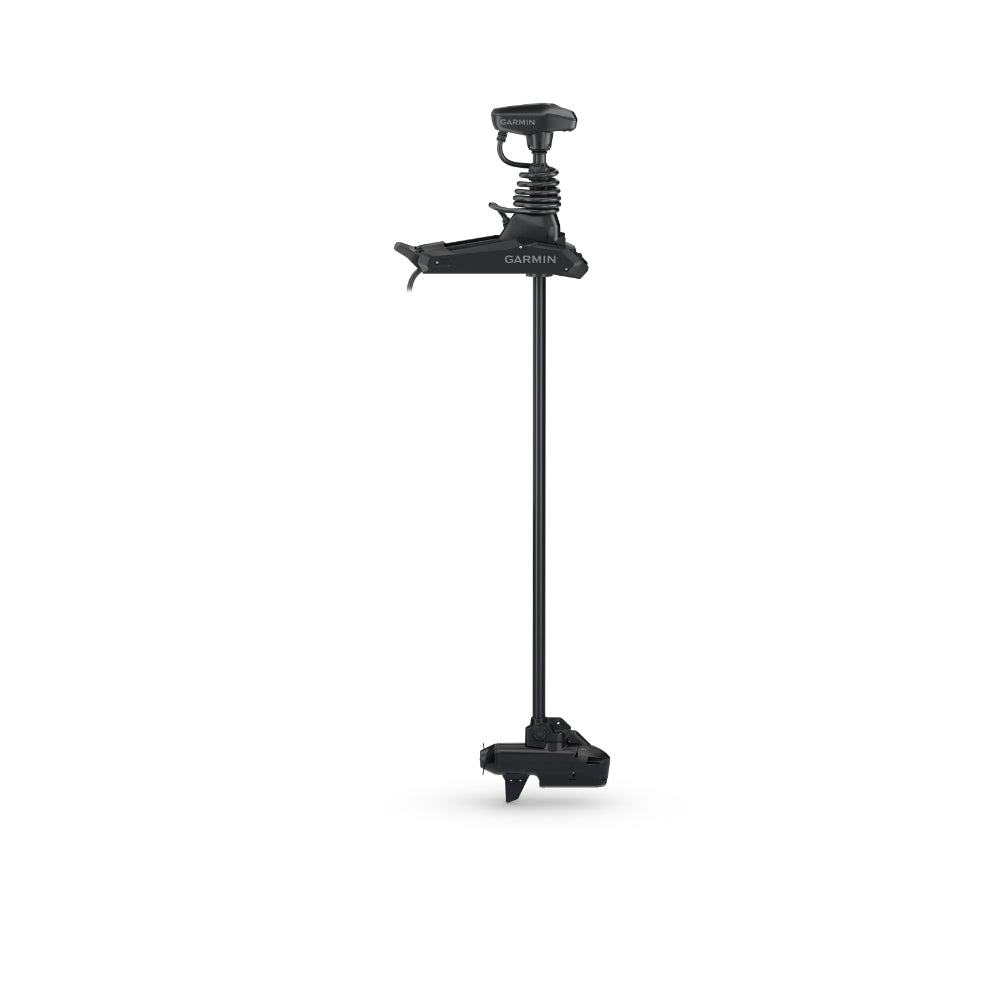 Garmin Force Kraken 010-02573-10 black 75 inch trolling motor, full-length view of shaft and motor head