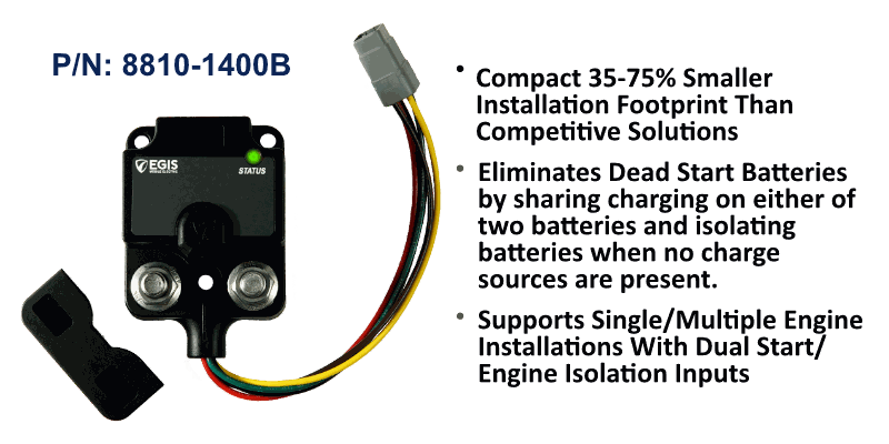 EGIS XD Flex 2 8810-1400B DTM programmable ACR without knob, black body, two studs, grey DTM plug and mount plate