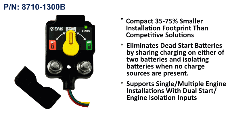 EGIS XD Flex 2 8710-1300B programmable ACR with yellow knob, red and green indicators, studs, wires and mount plate