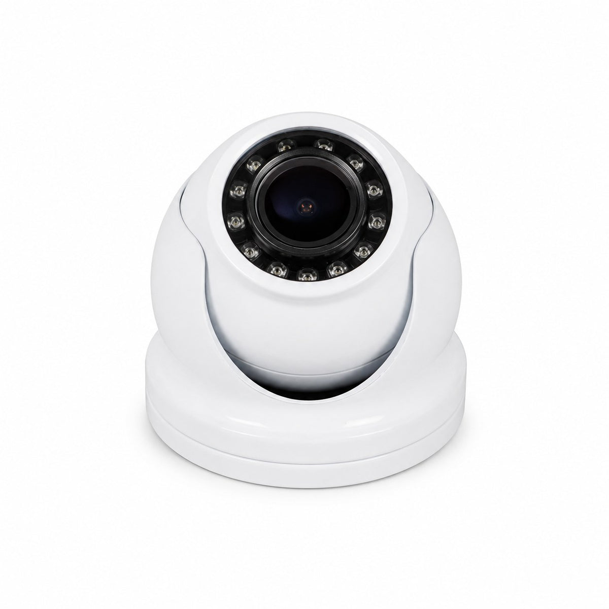 Iris IRIS-S460 3MP IP stainless dome camera 00001-001, polished 2.8 mm lens, shown as white dome, IR LEDs