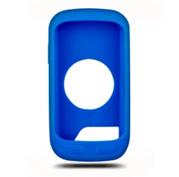 Garmin Edge 1000 010-12026-02 blue silicone case, front view with screen and button cut-outs