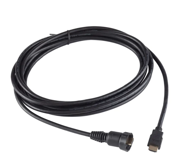 Garmin 010-12390-22 high speed HDMI cable, black lead with waterproof round plug and HDMI end