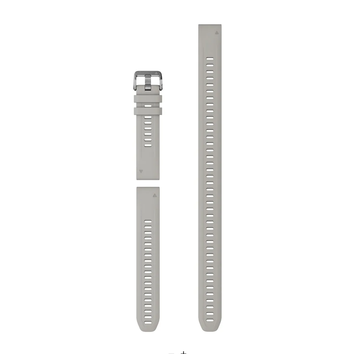 Garmin 010-13358-00 QuickFit 20 watch bands in fog grey silicone, 3 piece dive set with buckle