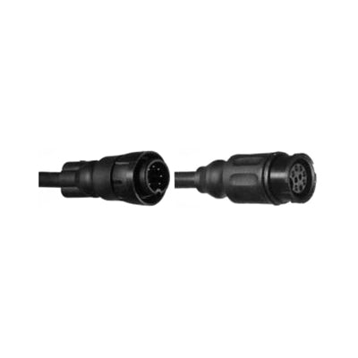 Raymarine E66074 transducer extension cable for direct connect transducers, black cable with two round plugs