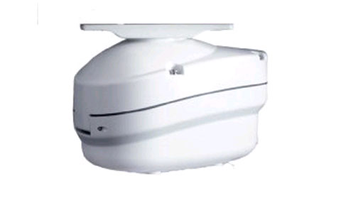 Raymarine E52069E 4 kW pedestal HD colour including VCM100, white radar pedestal without the array, side view