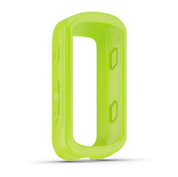 Garmin Edge 530 010-12791-03 green silicone case, front view of open-fronted protective case