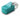 Mastervolt MasterBus terminator 77040000, teal moulded RJ45 plug with M logo, angled close-up