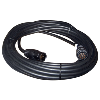 Icom OPC-1541 extension separation cable, thick black coiled cable with a multi-pin plug at each end