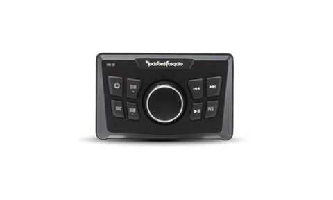 Raymarine A80384 Punch RMX-0R wired remote, small grey and black remote with a large dial and buttons