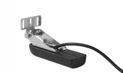 Garmin GT22TW-TM 010-12403-00 transom mount 8 pin transducer, black body with stainless bracket and cable