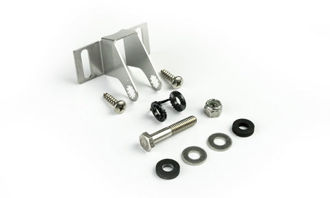 Lowrance 000-14192-001 stainless transom bracket with bolt, nuts, washers and screws for Bullet or Splitshot transducer