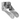 Garmin 010-13228-04 transom mount for LiveScope Plus LVS34, folding stainless bracket, front angled view