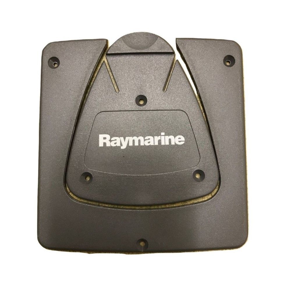 Raymarine TA115 Tacktick mounting bracket and cradle kit, dark grey cradle with Raymarine lettering and screws
