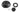 Scanstrut DS40-P large cable seal in black plastic, domed seal with its black foam plug, gasket ring and screws